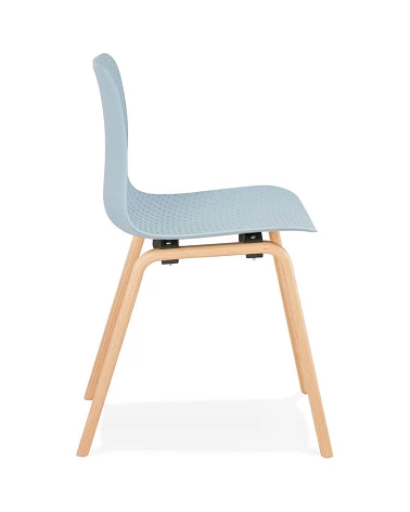 Chaise design MONARK Naturel Poly Bleu