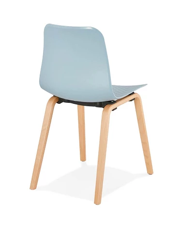 Chaise design MONARK Naturel Poly Bleu