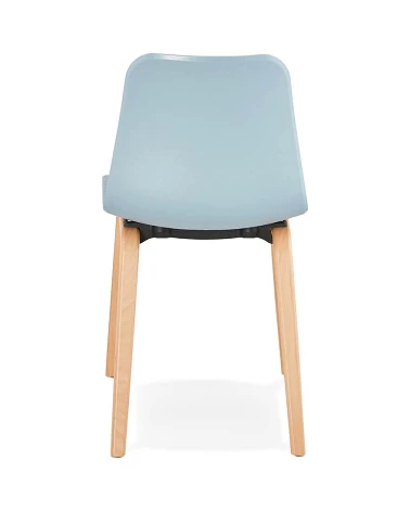 Chaise design MONARK Naturel Poly Bleu