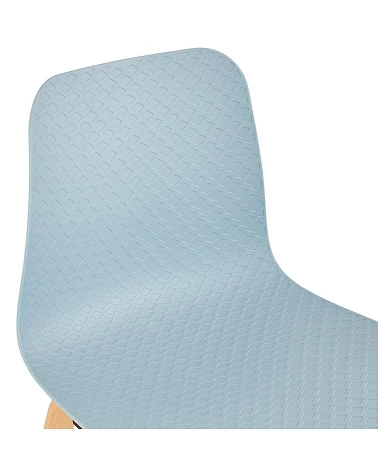 Chaise design MONARK Naturel Poly Bleu