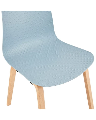 Chaise design MONARK Naturel Poly Bleu