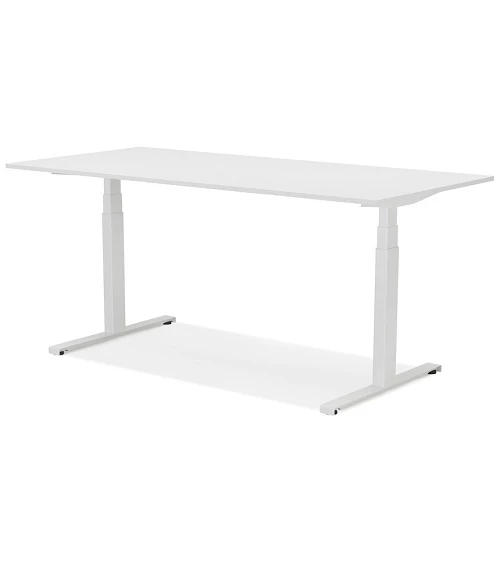 Bureau design 160 cm DROIDE Bois mélaminé Blanc