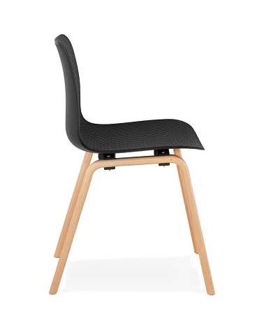 Chaise design MONARK Naturel Poly Noir