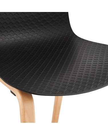 Chaise design MONARK Naturel Poly Noir