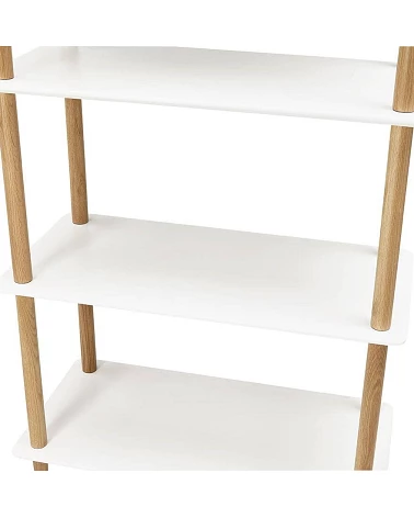 Bibliotheque Breto bois blanc Chêne naturel