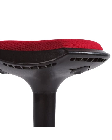 Tabouret de bar ergonomique AMA tissu Rouge