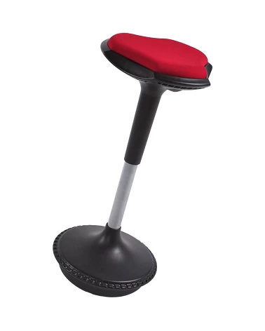 Tabouret de bar ergonomique AMA tissu Rouge