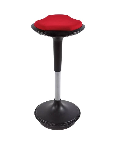 Tabouret de bar ergonomique AMA tissu Rouge