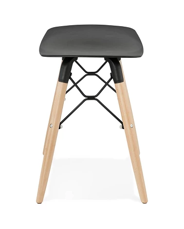 Tabouret bois JARTEL Poly Noir