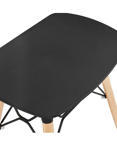 Tabouret bois JARTEL Poly Noir