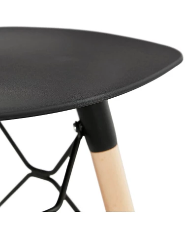 Tabouret bois JARTEL Poly Noir