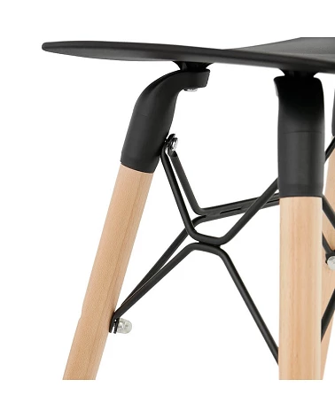 Tabouret bois JARTEL Poly Noir