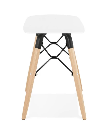 Tabouret bois JARTEL Poly Blanc