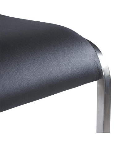 Tabouret de bar design MODENA Simili Noir