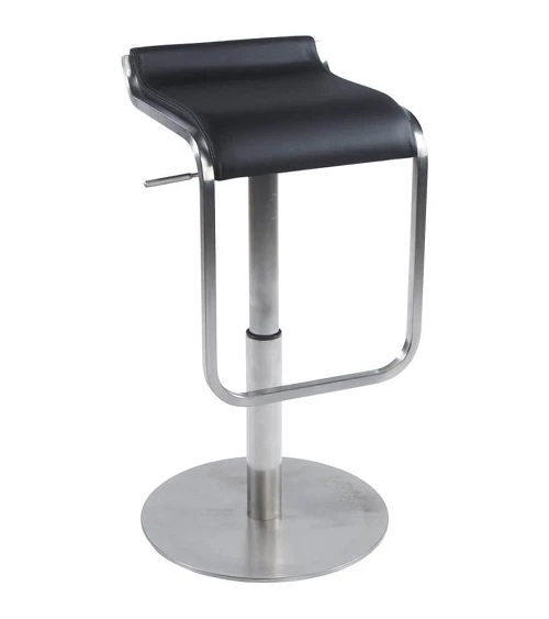 Tabouret de bar design MODENA Simili Noir