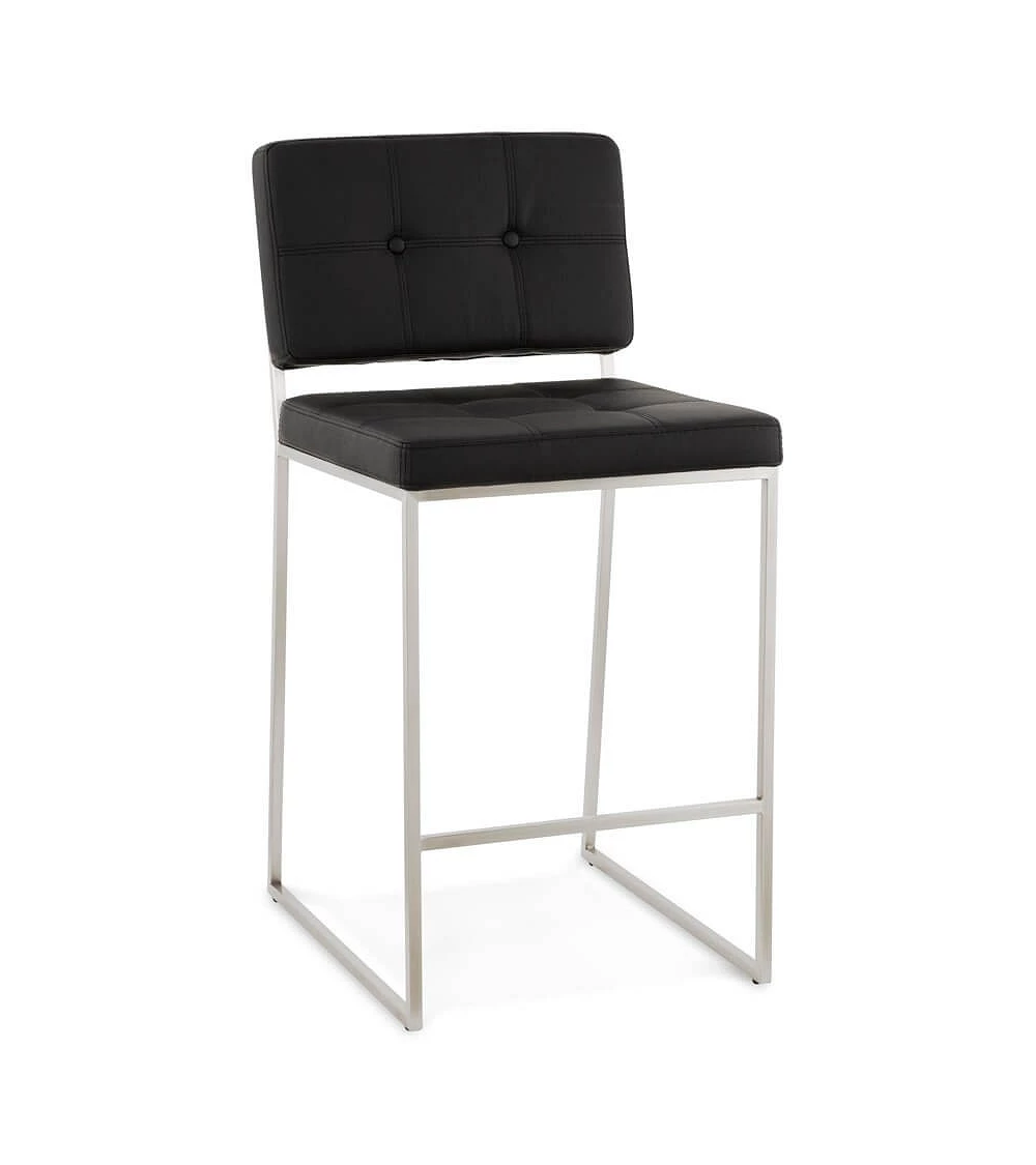 Chaise de Bar Design DOD Simili Noir