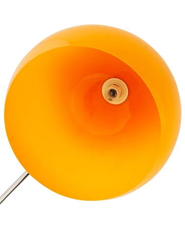 Lampadaire design Loft XL métal Chromé et Poly orange