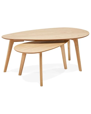 Table basse design Lulea Chêne Naturel