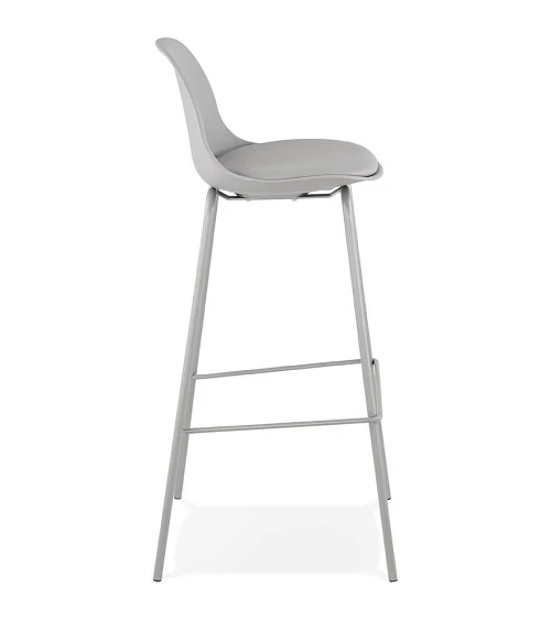 Chaise de bar design ESCAL Polypro Gris