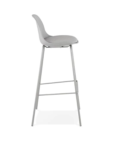 Chaise de bar design ESCAL Polypro Gris