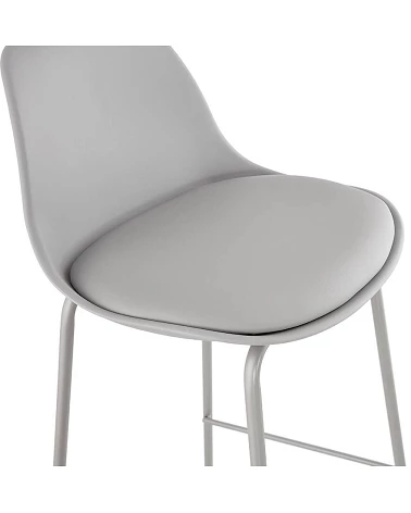 Chaise de bar design ESCAL Polypro Gris