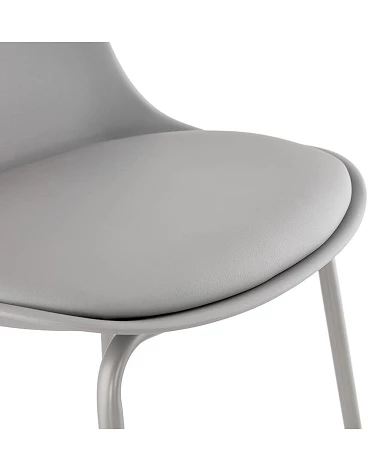 Chaise de bar design ESCAL Polypro Gris