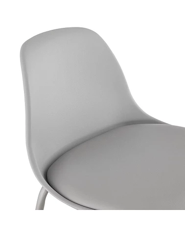 Chaise de bar design ESCAL Polypro Gris