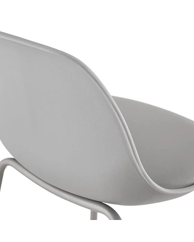 Chaise de bar design ESCAL Polypro Gris