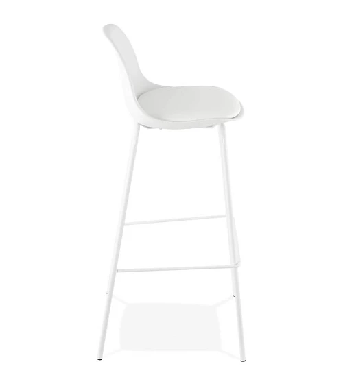 Chaise de bar design ESCAL Polypro Blanc