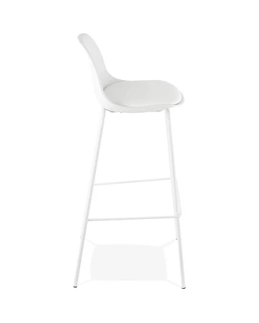 Chaise de bar design ESCAL Polypro Blanc