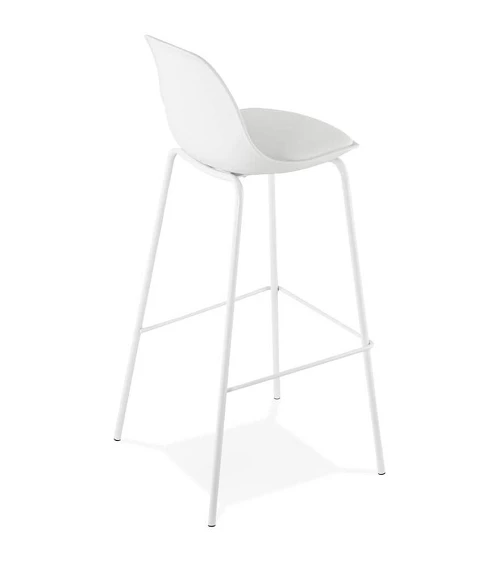 Chaise de bar design ESCAL Polypro Blanc