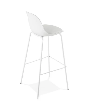 Chaise de bar design ESCAL Polypro Blanc