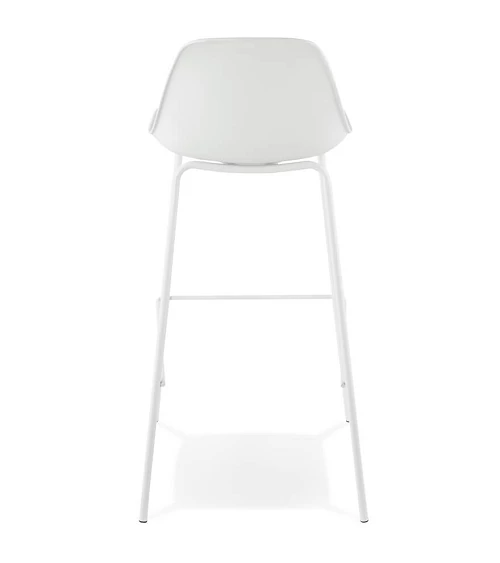 Chaise de bar design ESCAL Polypro Blanc