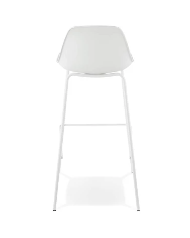 Chaise de bar design ESCAL Polypro Blanc