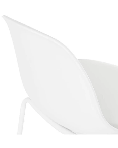 Chaise de bar design ESCAL Polypro Blanc