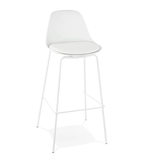 Chaise de bar design Escal Polypro Blanc