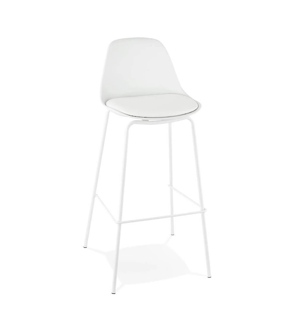 Chaise de bar design Escal Polypro Blanc