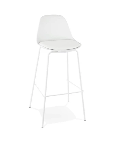 Chaise de bar design Escal Polypro Blanc