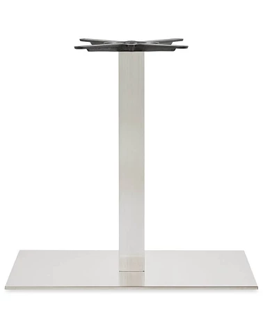 Pied pour table 75 cm Acier brossé