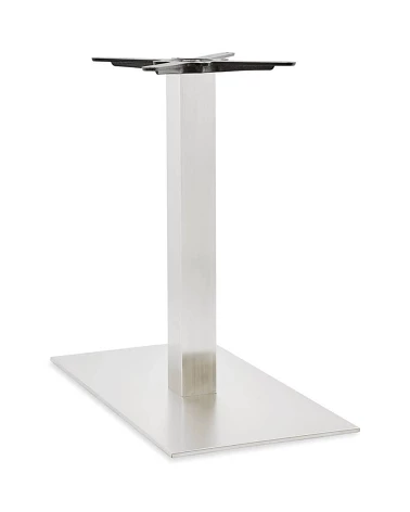 Pied pour table 75 cm Acier brossé