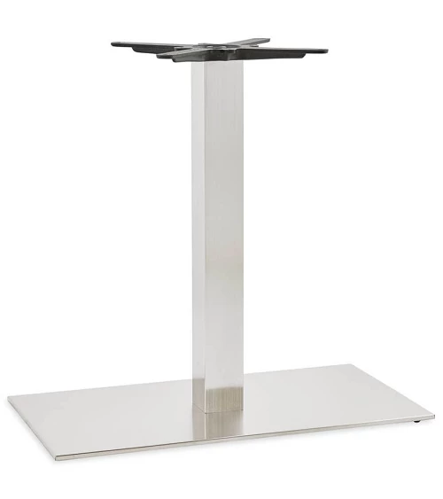 Pied pour table 75 cm Acier brossé