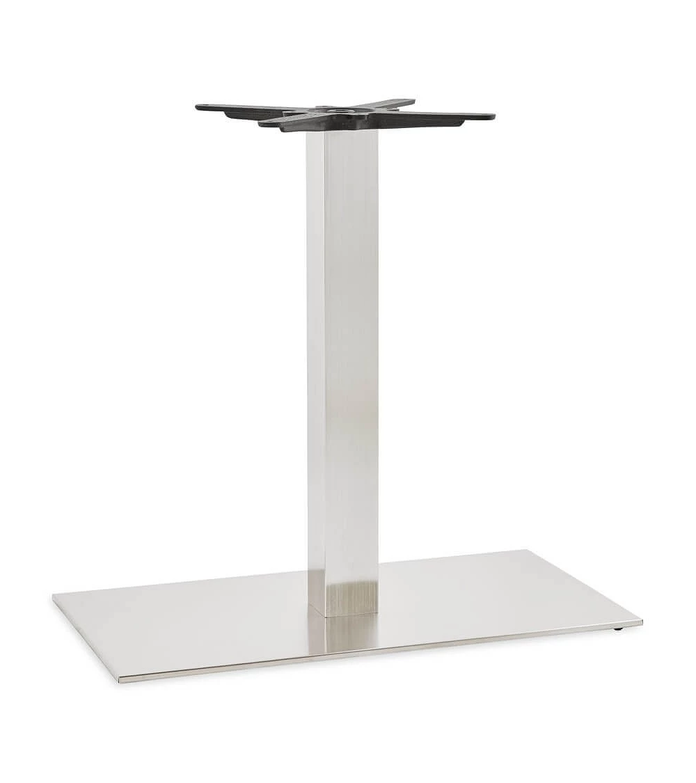 Pied pour table 75 cm Acier brossé