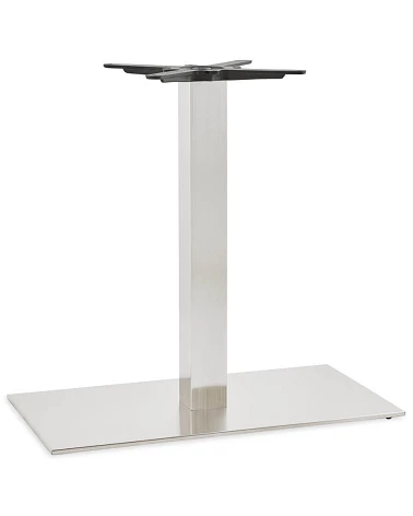 Pied pour table 75 cm Acier brossé