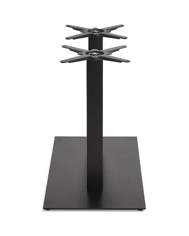 Pied pour table double 100x73 cm Fonte texturée noire