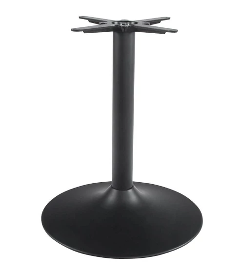 Pied de table tulipe 60 cm Métal peint Noir