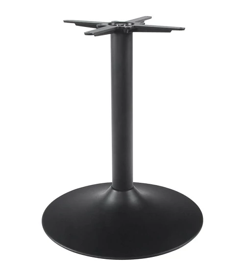 Pied de table tulipe 60 cm Métal peint Noir