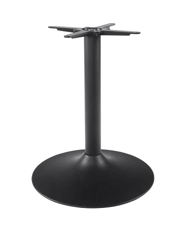 Pied de table tulipe 60 cm Métal peint Noir