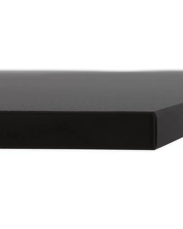 Plateau de table carré 60 cm Résine noire