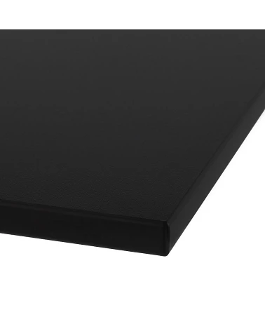 Plateau de table carré 60 cm Résine noire