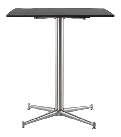 Plateau de table carré 60 cm Résine noire